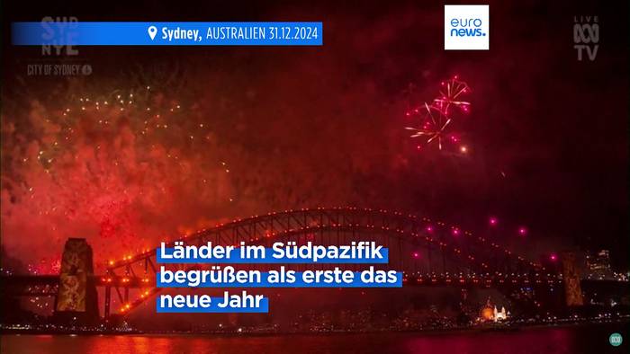 News video: Länder im asiatisch-pazifischen Raum begrüßen das Jahr 2025 mit Feuerwerk und Feierlichkeiten