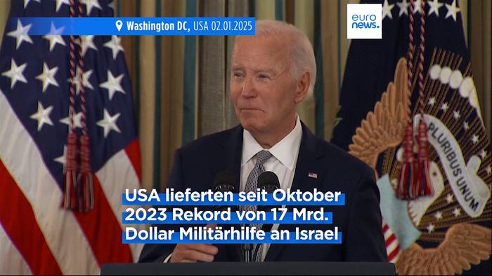 News video: Biden-Regierung plant trotz Kritik umfangreiche Waffenlieferung an Israel