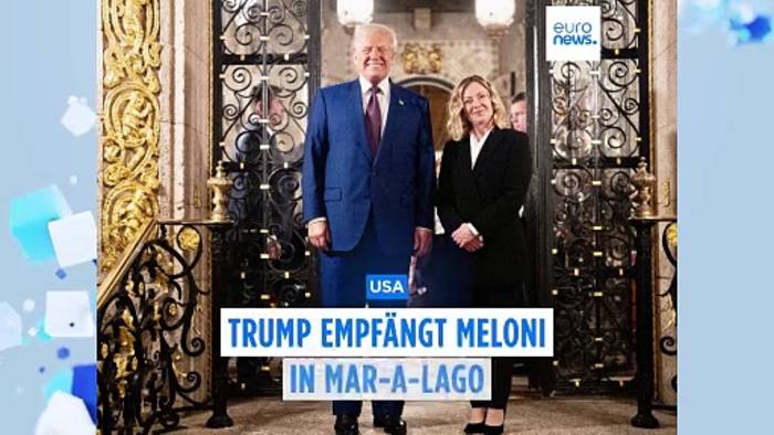 News video: Italienische Ministerpräsidentin Meloni trifft Trump in Mar-a-Lago