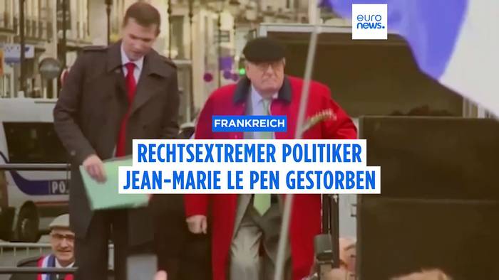 News video: Front National Gründer Jean-Marie Le Pen ist gestorben