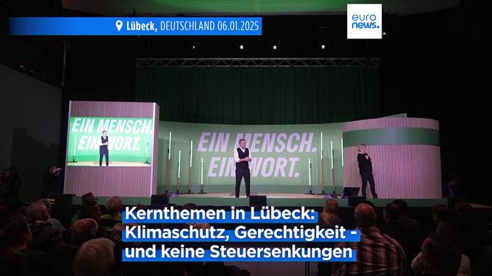 News video: Wahlkampfauftakt in Deutschland: Schwarz-grüner Schlagabtausch