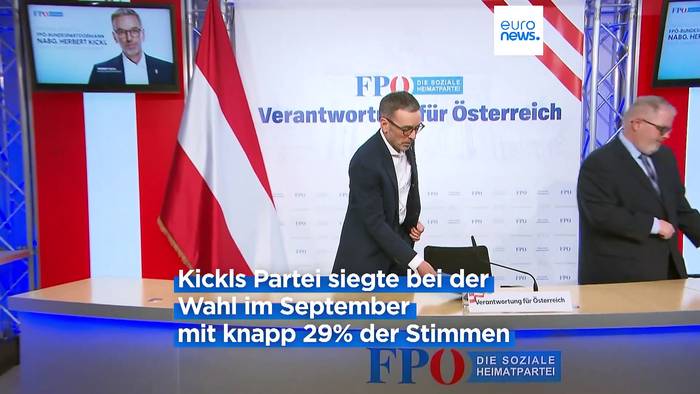 News video: Koalitionsgespräche: FPÖ-Chef streckt ÖVP die Hand aus