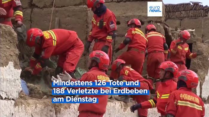 Video: Mehr als 500 Nachbeben nach dem Erdbeben in Tibet - Rettungsarbeiten gestartet