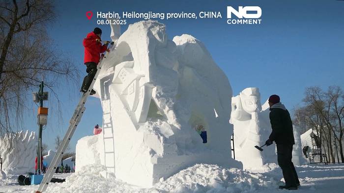 Video: China: Wenn Eis und Schnee zu wunderschönen, vergänglichen Skulpturen werden