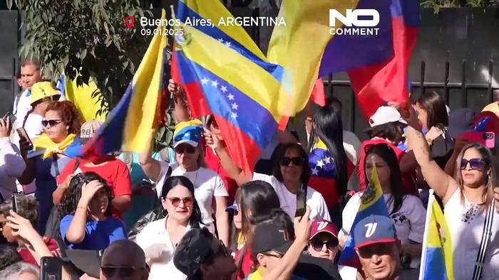 News video: Demonstrationen in ganz Südamerika gegen die Amtseinführung von Maduro in Venezuela