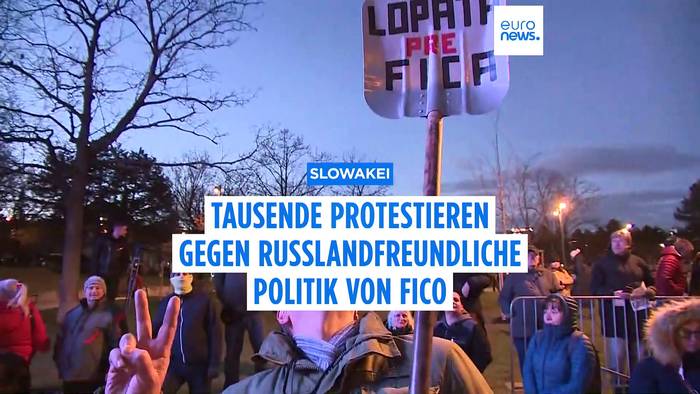 Video: Tausende protestieren gegen russlandfreundliche Politik von Fico