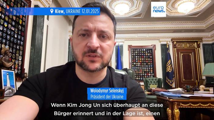 News video: Selenskyj will nordkoreanische Soldaten im Tausch gegen ukrainische Kriegsgefangene nach Hause schicken