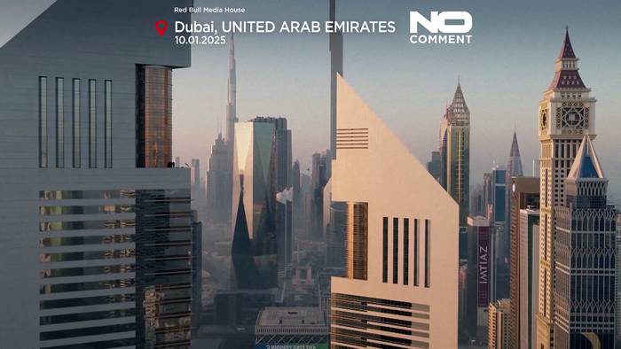Video: Extrem-Slackline in 200m-Höhe: Jaan Roose begeistert in Dubai