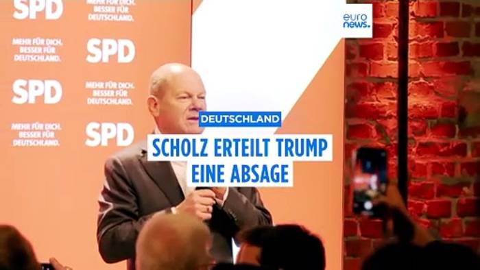 Video: Scholz erteilt Trump eine Absage und hofft auf SPD-Sieg im Endspurt