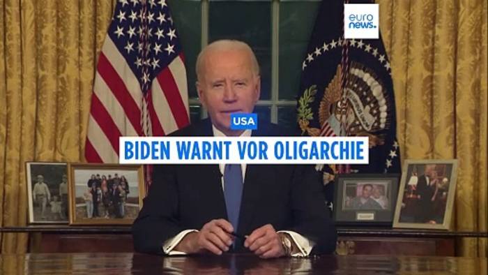 News video: USA: Biden warnt vor Oligarchie