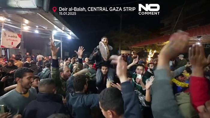 News video: Gaza feiert Waffenstillstandabkommen zwischen Israel und Hamas