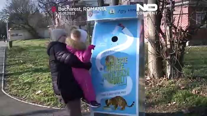 Video: Neue Verkaufsautomaten in Bukarester Parks helfen heimatlosen Katzen und der Umwelt