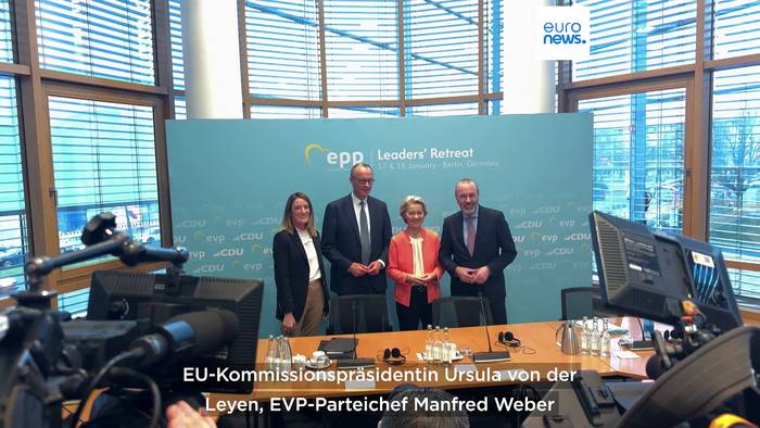 Video: EVP-Politiker in Berlin: von der Leyen stärkt Merz den Rücken