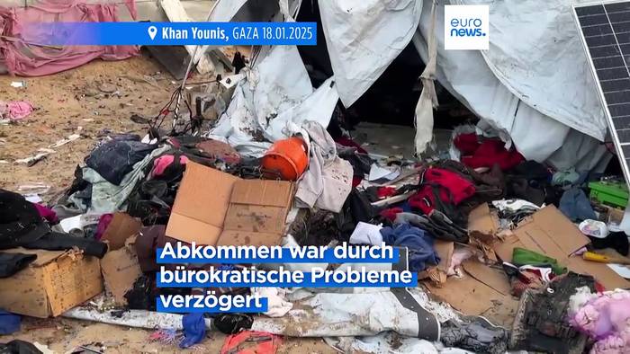 Video: Gaza: Waffenstillstand mit drei Stunden Verzögerung in Kraft
