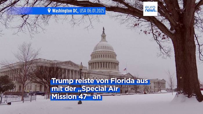 News video: Donald Trump trifft zur Amtseinführung in Washington DC ein