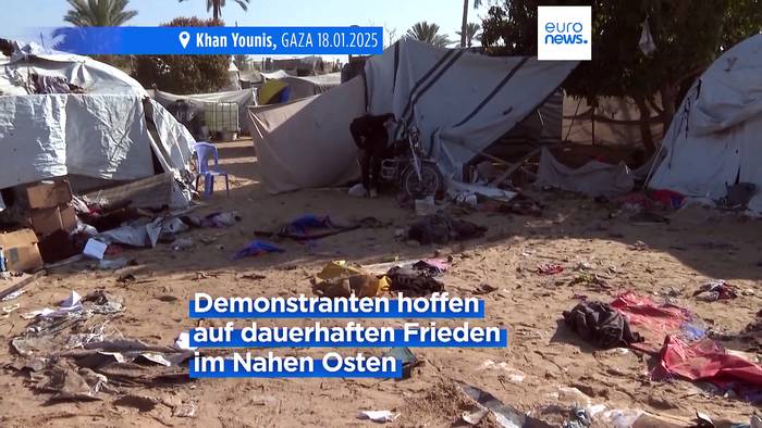 News video: Vor der Waffenruhe im Gazastreifen: Pro-Palästina-Kundgebungen in Europa