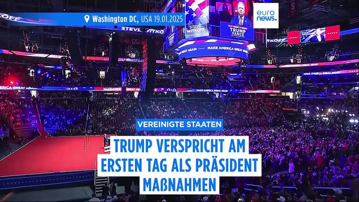 News video: Das hat Donald Trump an seinem ersten Tag im Weißen Haus vor