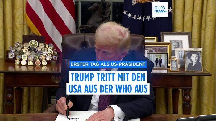 Video: Erster Tag als US-Präsident: Trump tritt mit den USA aus der WHO aus