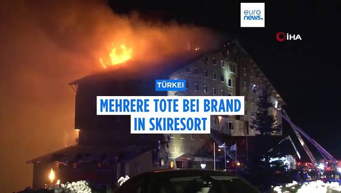 Video: 66 Todesopfer, 51 Verletzte: Brand im türkischen Skigebiet Kartalkaya