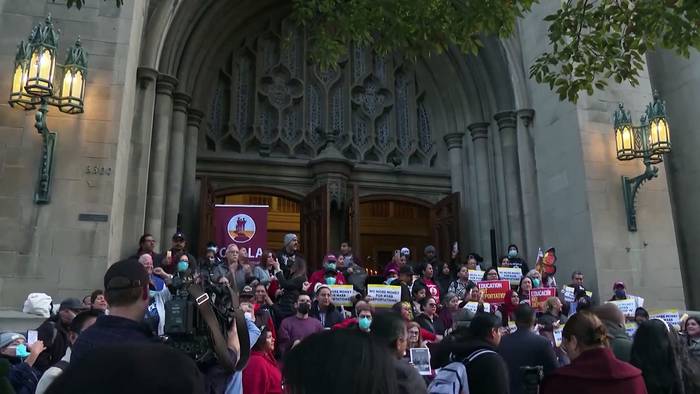 Video: Demonstration gegen Trumps Anti-Immigrationspolitik