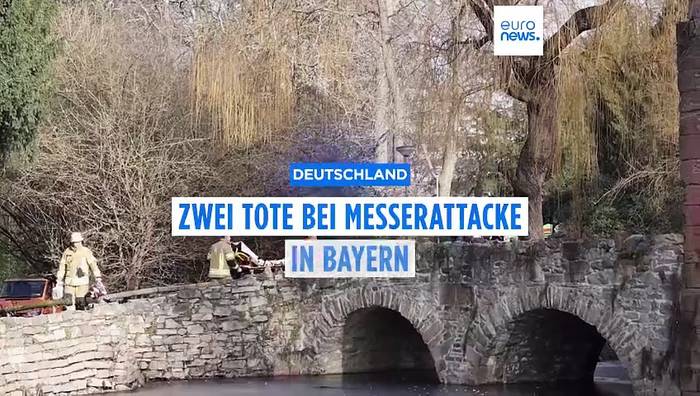 News video: Messerattacke in Aschaffenburg: 41-Jähriger und Kleinkind erstochen