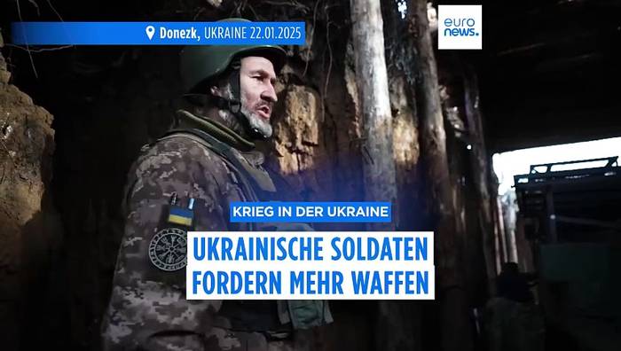 Video: Ukrainische Soldaten an der Front in Donezk fordern mehr Waffen
