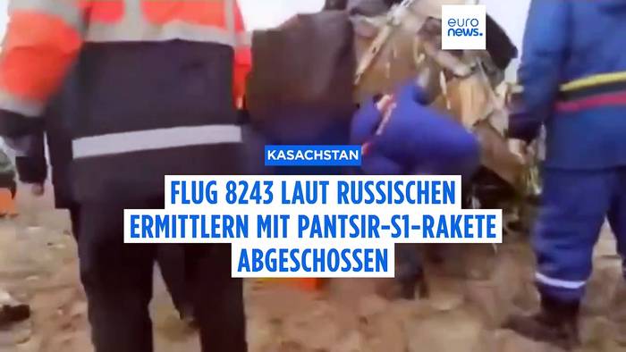 Video: Offizielle Quellen: Flug der Azerbaijan Airlines laut russischen Ermittlungen mit Pantsir-S1-Rakete abgeschossen