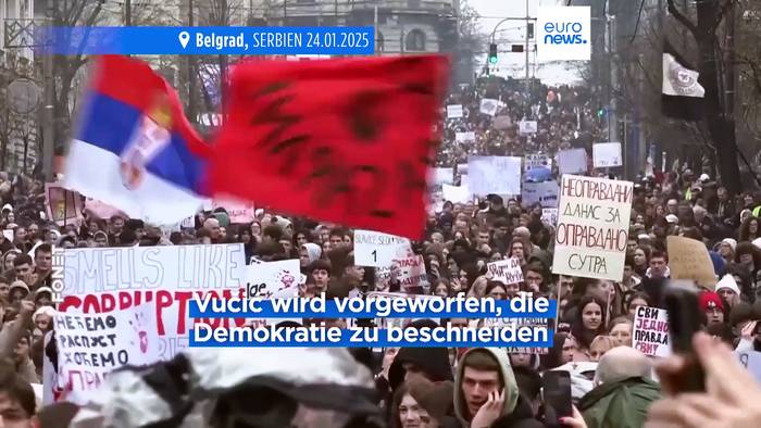 Video: Proteste gegen Vučić: Studenten leiten landesweiten Streik