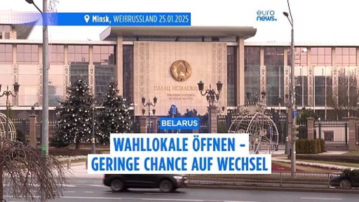 News video: Belarus: Wahllokale öffnen - geringe Chance auf Wechsel