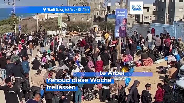 News video: Geisel nicht eingetroffen: Israel stoppt Zugang zum nördlichen Gazastreifen