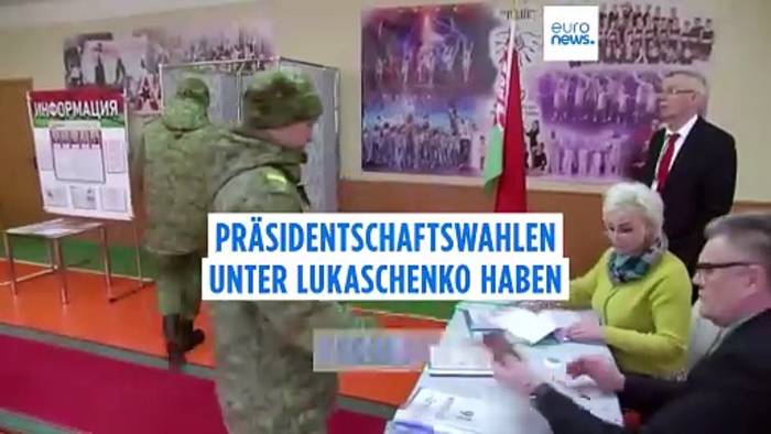 News video: Belarus: Machthaber Lukaschenko mit 87,6 Prozent der Stimmen wiedergewählt