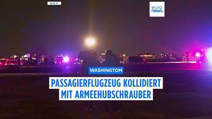 News video: Passagierflugzeug stößt beim Landeanflug auf Washingtoner Flughafen mit Armeehubschrauber zusammen