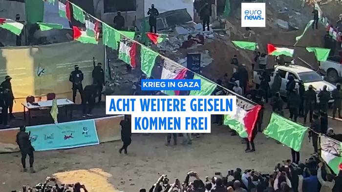 News video: Krieg in Gaza: Acht weitere Geiseln kommen frei