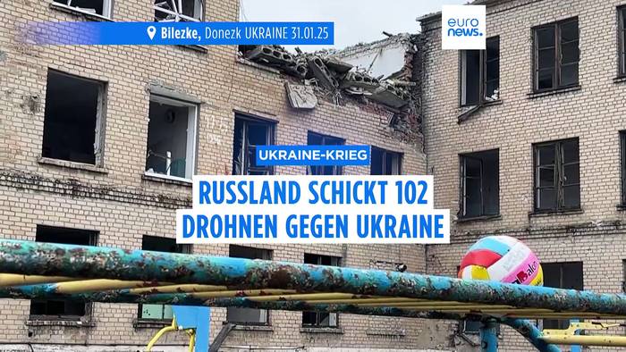 News video: Mit mehr als 100 Drohnen: Moskau greift erneut Ziele in der Ukraine an