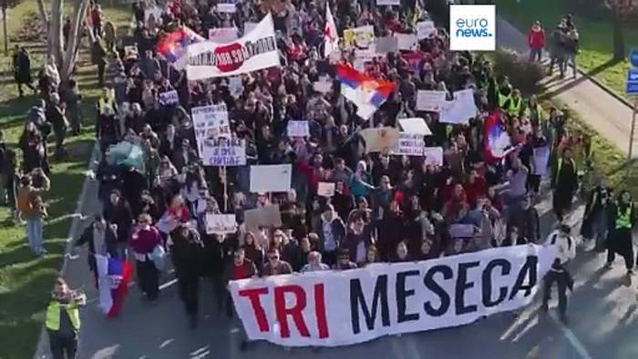 Video: Weitere Anti-Korruptions-Proteste in Serbien