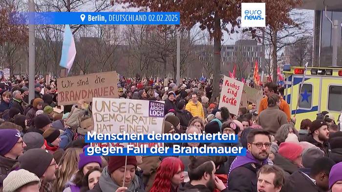 News video: Erhalt der Brandmauer: 160.000 demonstrierten in Berlin gegen Friedrich Merz