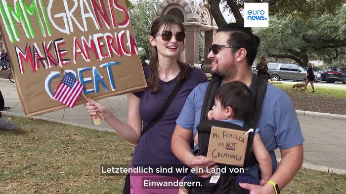 Video: US-weite Proteste gegen Trumps Politik, Projekt 2025 und Elon Musk