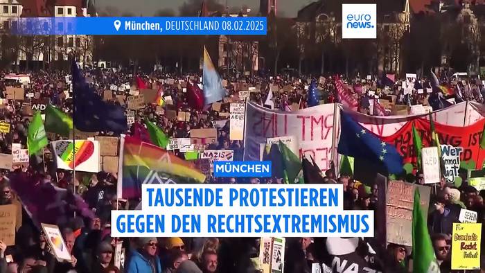 News video: München: Tausende protestieren gegen den Rechtsextremismus