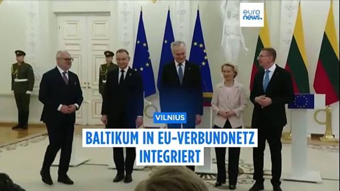 News video: Baltische Staaten Teil des EU-Stromverbundnetzes