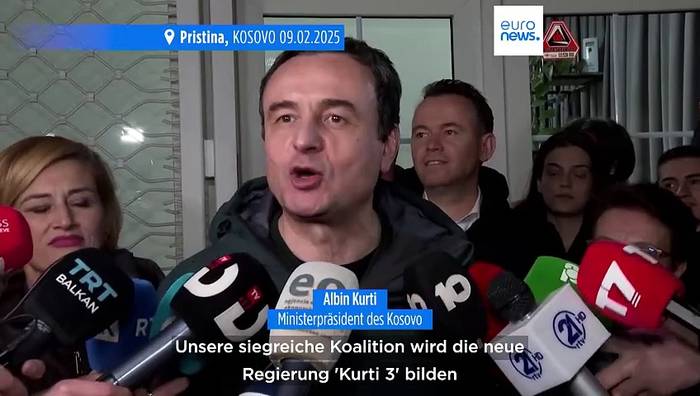 News video: Parlamentswahlen im Kosovo: Erste Ergebnisse zeigen Kurtis Partei vorn