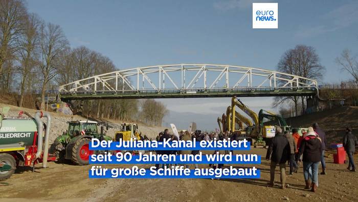 Video: Einmaliges Erlebnis: Spazieren auf dem Grund des Julianakanals