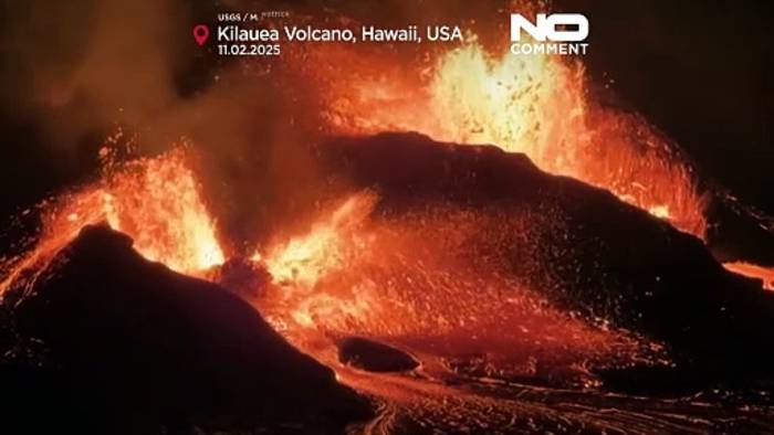 News video: Der ausbrechende Vulkan Kilauea bietet ein beeindruckendes Schauspiel auf Hawaii