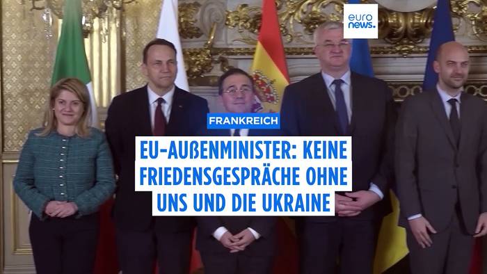 News video: EU-Außenminister: Kein Frieden in der Ukraine ohne Beteiligung der Europäer