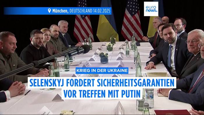 Video: Selenskyj fordert Sicherheitsgarantien vor Treffen mit Putin