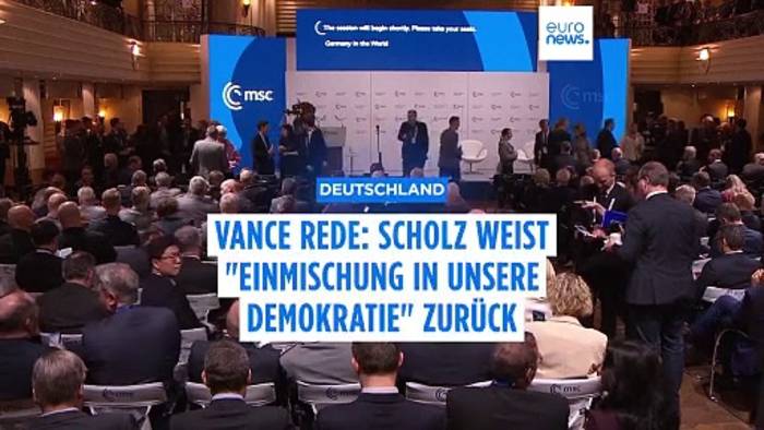 News video: Vance Rede: Scholz weist 