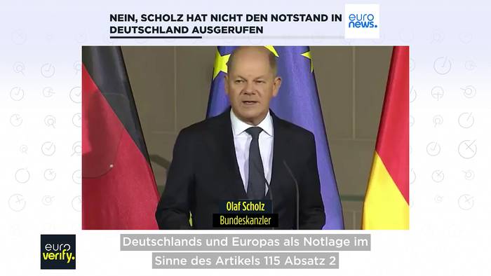 News video: Faktencheck: Nein, Scholz nicht für Ausnahmezustand wegen Ukraine-Gesprächen