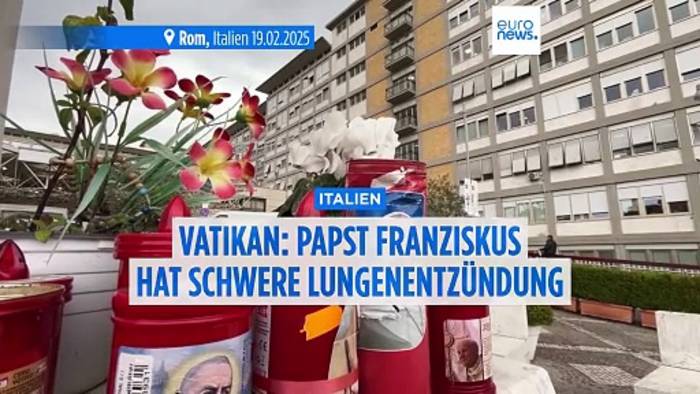 News video: Meloni: Papst Franziskus im Krankenhaus gut gelaunt