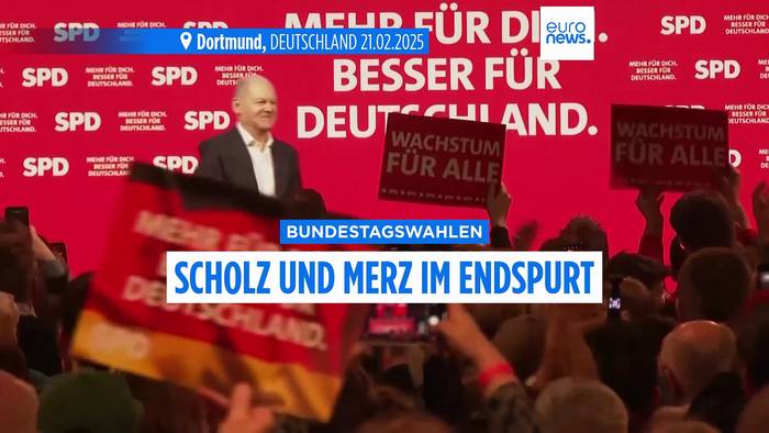 News video: Scholz und Merz auf dem Endspurt