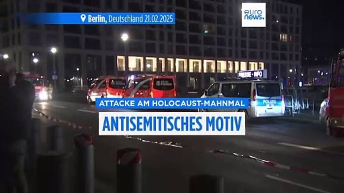 Video: Messerangriff am Holocaust-Mahnmal: Täter wollte 