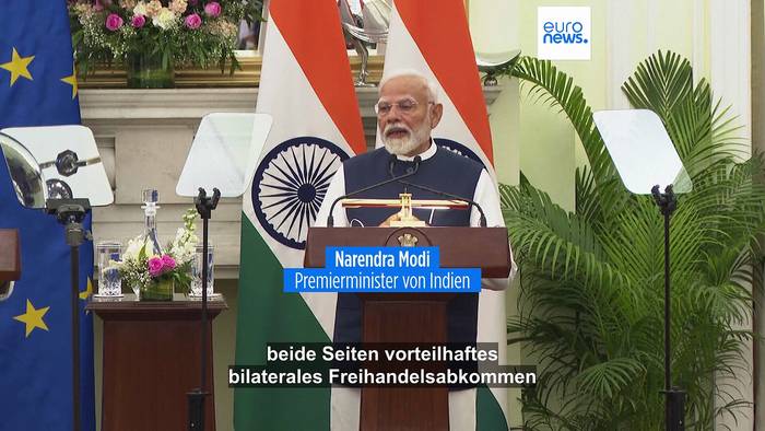 News video: EU und Indien wollen bis Ende 2025 ein Freihandelsabkommen unterzeichnen